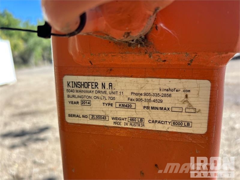 Kinshofer KM420 Crane Pallet Forks Fourche