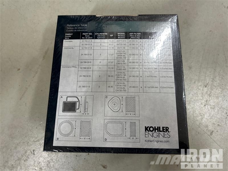 Kohler 18-30 HP Maintenance Kit (Unused) Outros componentes