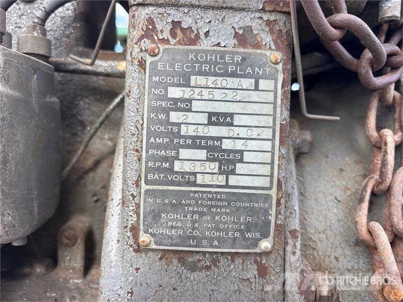 Kohler 2 kW Skid-Mounted Electric Generator Set Dízel áramfejlesztők