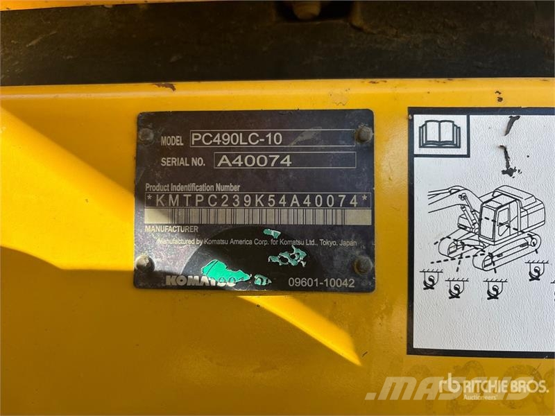 Komatsu PC 490 LC-10 Tracked Excavator (Inoperable) Paletli ekskavatörler