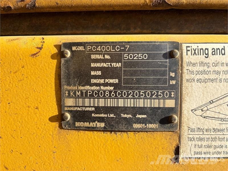 Komatsu PC400LC-7 Tracked Excavator Bandgrävare