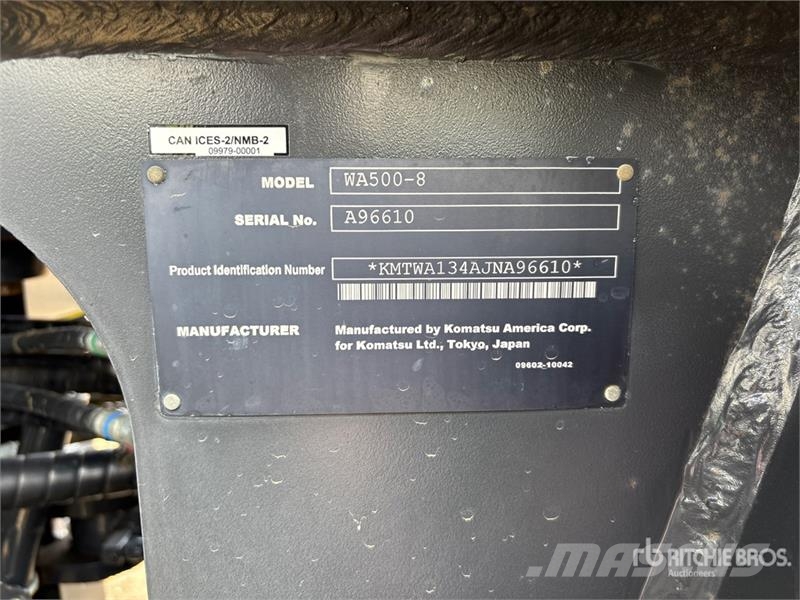 Komatsu WA500-8 Wheel Loader Utovarivači na kotačima