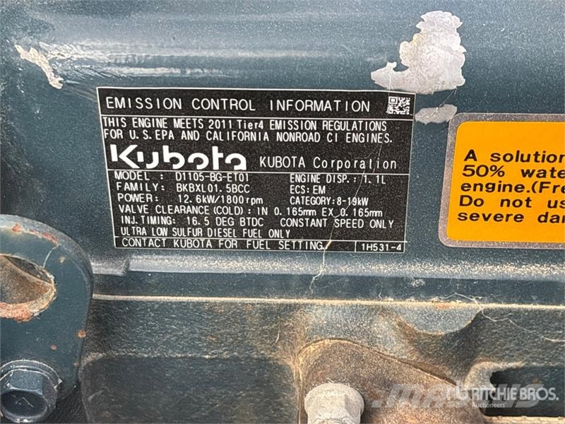 Kubota D1105-BG-ET01 12.6 kW 1.1 L Engine Motorer