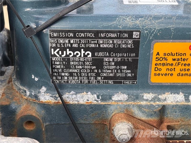 Kubota D1105-BG-ET01 12.6 kW 1.1 L Engine Motori