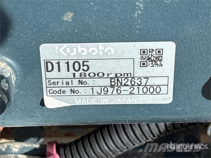 Kubota D1105-BG-ET01 12.6 kW 1.1 L Engine Motorer