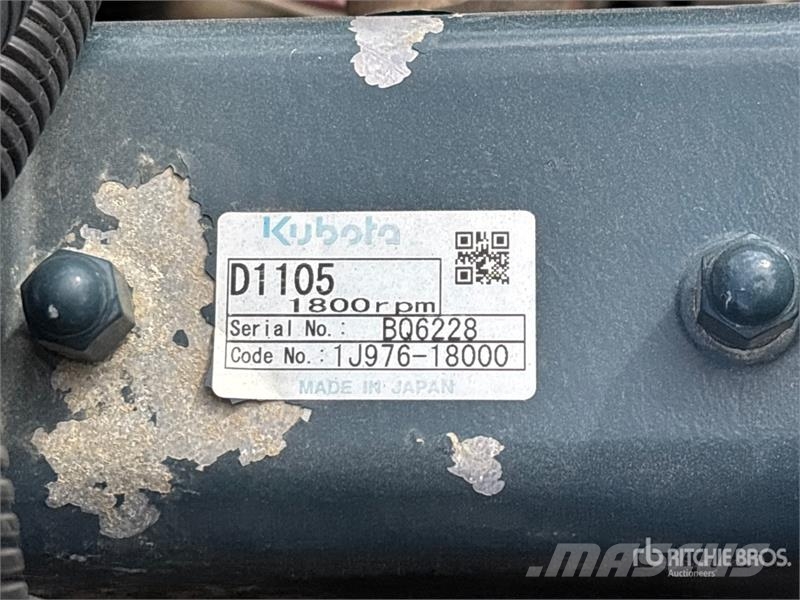 Kubota D1105-BG-ET01 12.6 kW 1.1 L Engine Motorer