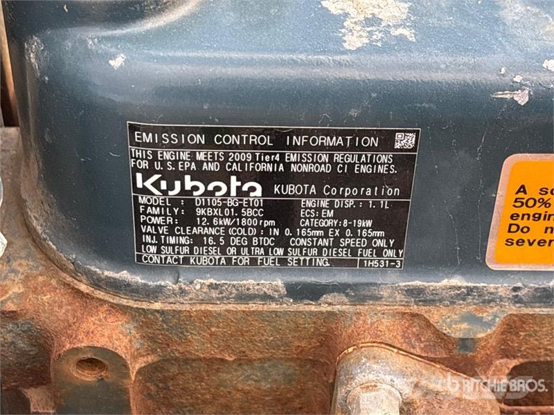 Kubota D1105-BG-ET01 Engine Motori