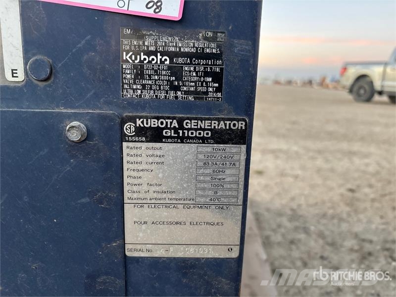 Kubota GL11000 10 kW Portable Generator Set (Inoperable) Ostali generatori