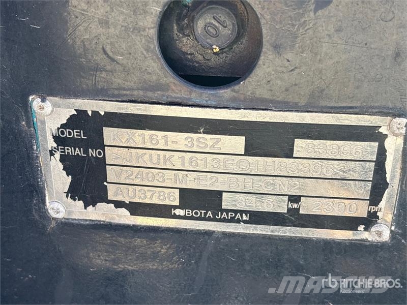 Kubota KX161-3SZ Mini Excavator Mini bagri <7t