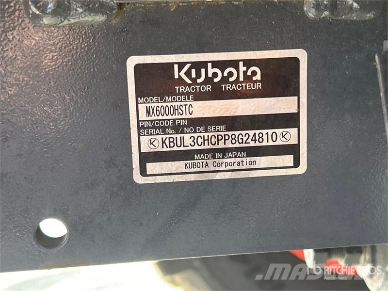 Kubota MX6000 4WD Utility Tractor 소형 트랙터