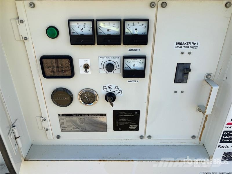 Kubota SQ1130 13.5 kW Skid-Mounted Generator Set Dieselgeneratorer