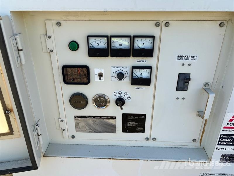 Kubota SQ1130 13.5 kW Skid-Mounted Generator Set Dieselgeneratorer