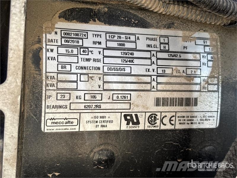 Kustom Power Solutions KPS-15 LP/NG 12 kW Skid-Mou Dízel áramfejlesztők