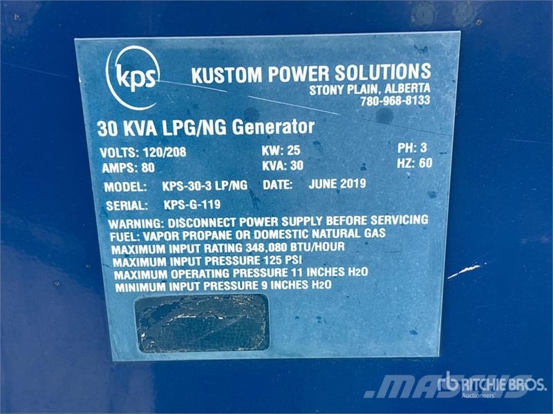 Kustom Power Solutions KPS-30 25 kW Skid-Mounted G Diesel Generatoren