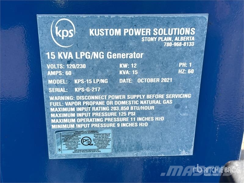 Kustom Power Solutions KPS12.5 12 kW Skid-Mounted Diesel Generatoren