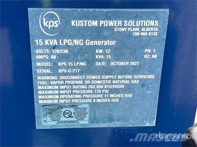 Kustom Power Solutions KPS12.5 12 kW Skid-Mounted Diesel Generatoren