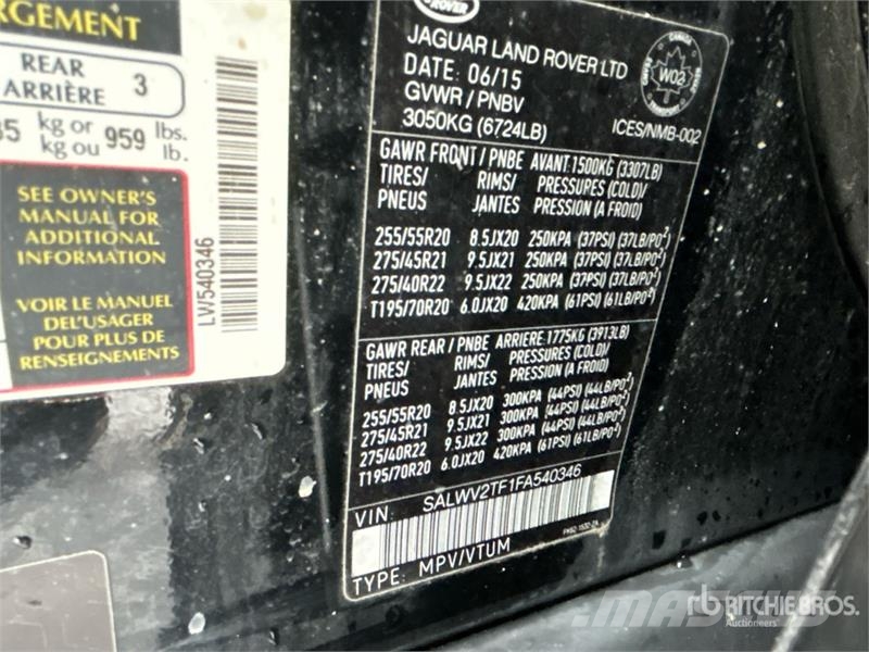 Land Rover Range Rover Sport 4WD SUV Avtomobili
