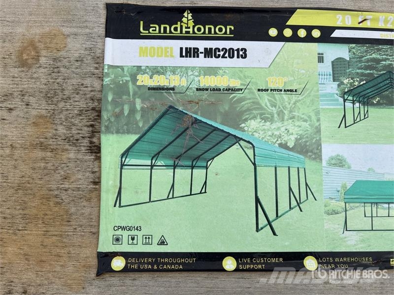 Landhonor LHR-MC2013 20 ft x 20 ft Carport Steel frame buildings