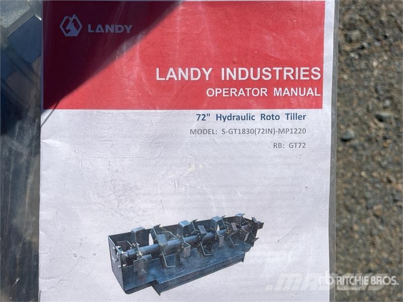 Landy GT72 72 in Skid Steer Tiller (Unused) Elektriske harver / jordfræsere