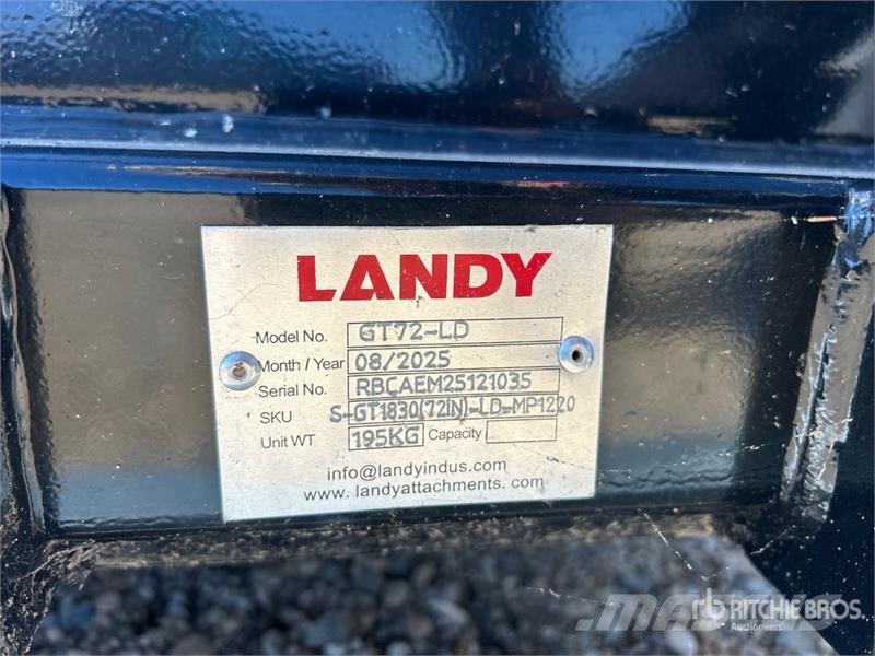 Landy GT72-LD 72 in Skid Steer Tiller (Unused) Augsnes frēzes