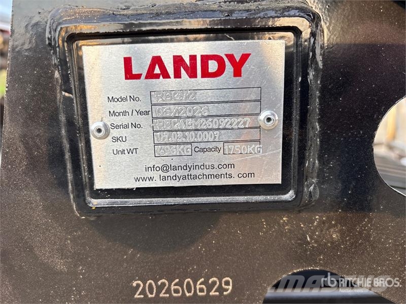 Landy RBG72 72 in Rock Skid Steer Grapple Bucket (Unused Grapples