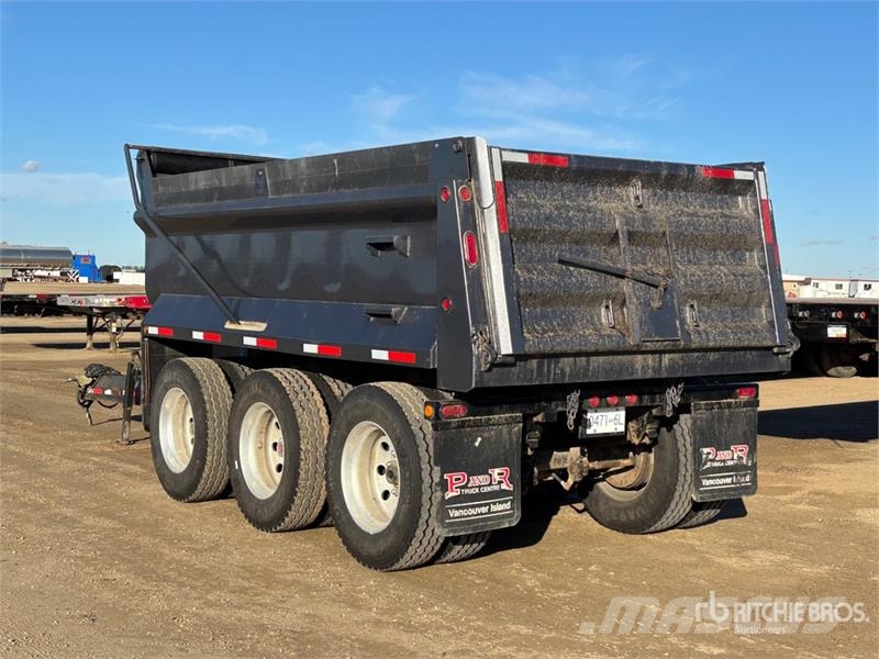  Langfab 16 ft Tri/A Pup Dump Trailer مقطورات قلابة