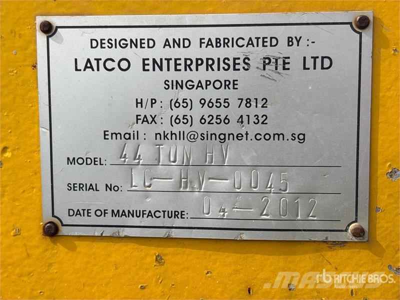 Latco 44 Ton HV Hydraulic Vice Ďalšie komponenty