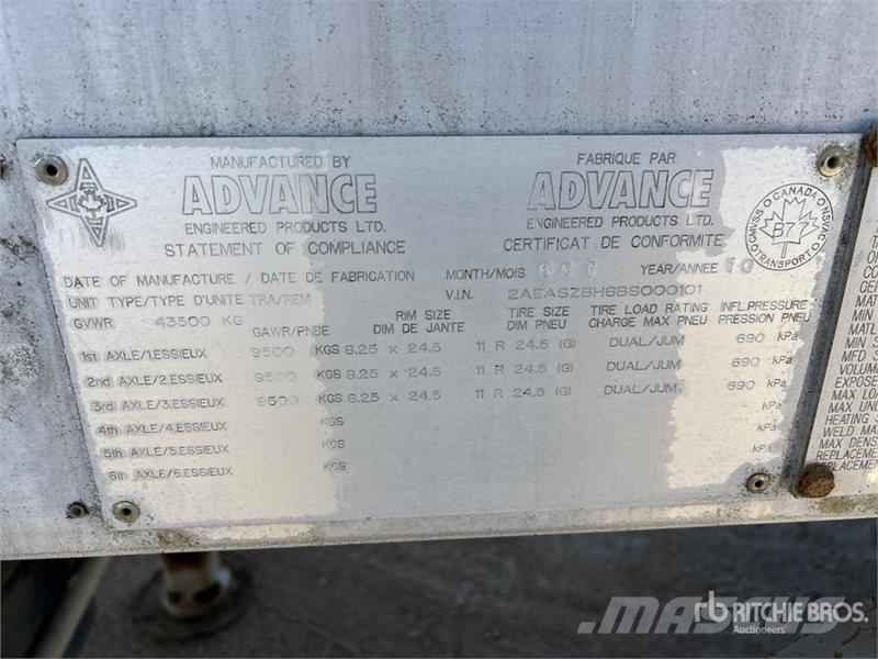  Lazer 46000 L Tri/A Tanker Trailer Prikolice cisterne