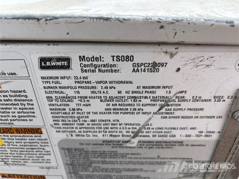 LB WHITE Space Heater Dispositivi di riscaldamento / scongelamento