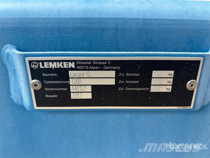 Lemken Gigant 10 32 ft High-Speed Heliodor Disc Gradas de discos