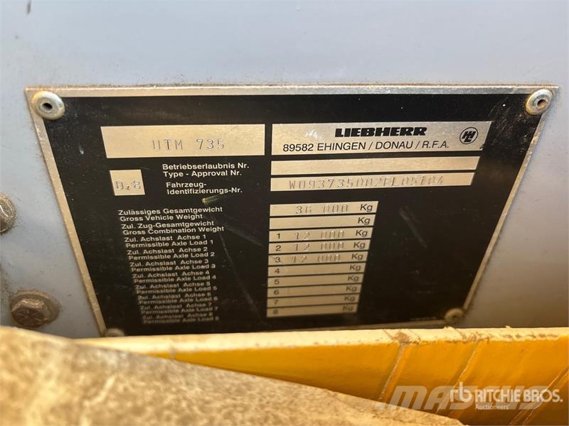 Liebherr LTM1055 107000 lb 6x6x6 All Terrain Crane Rabljene dizalice za težak teren