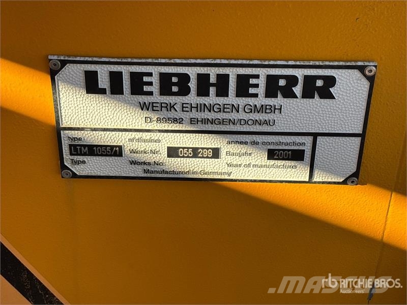 Liebherr LTM1055 6x6x6 All Terrain Crane Grues tout terrain