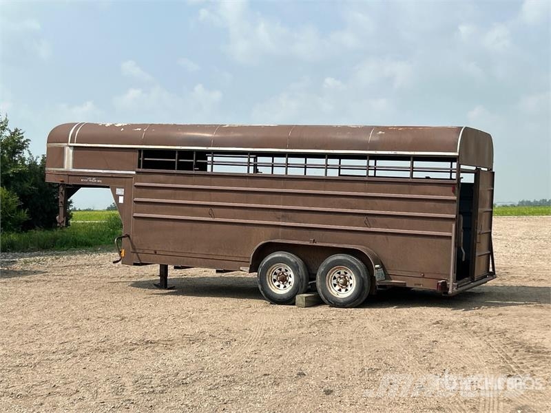 Lift-Off 16 ft T/A Gooseneck Livestock Trailer 動物運輸拖車