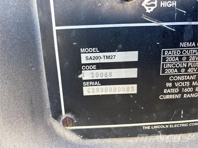 Lincoln Classic I SA200-TM27 Stick Engine Driven Welder Keevitusagregaadid