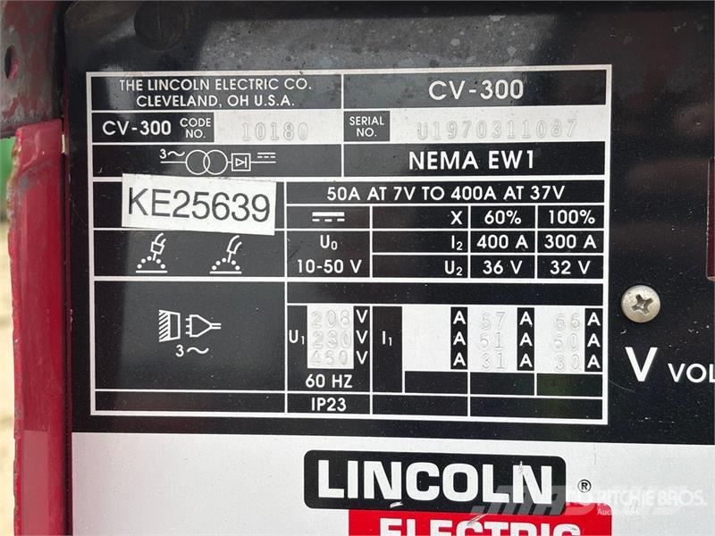 Lincoln CV300 Electric Welder Soldadoras