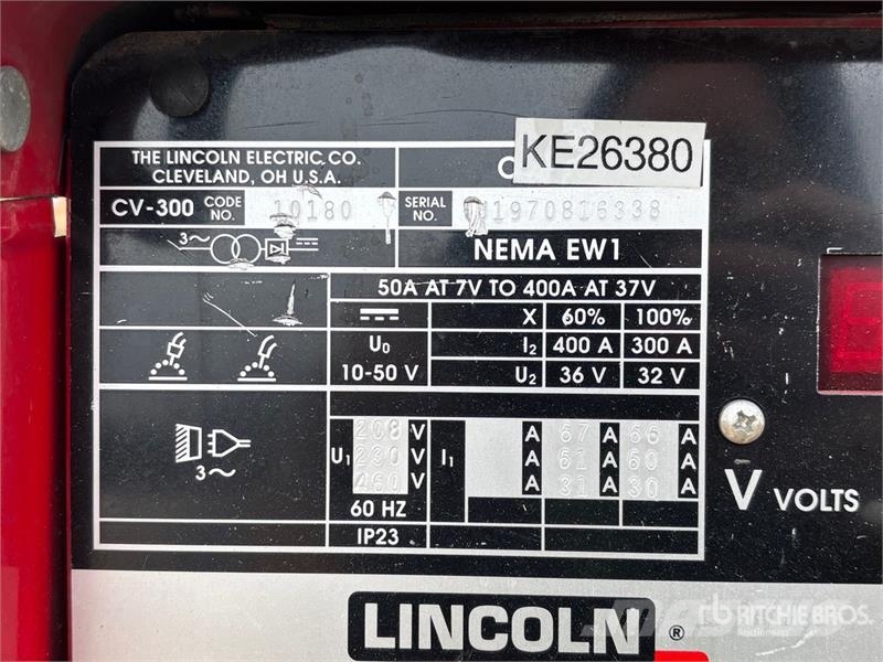 Lincoln CV300 Electric Welder Soldadoras