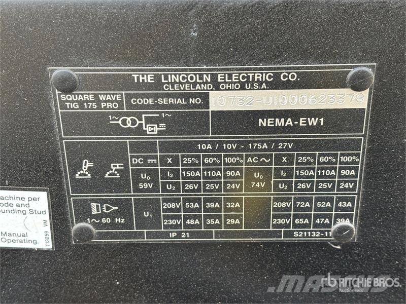 Lincoln Tig 175 Electric Welder Soldadoras