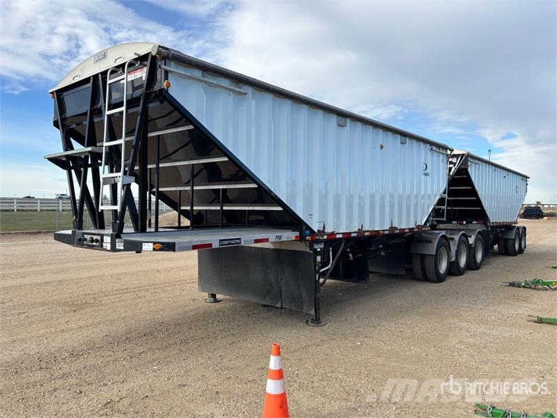 Lode King 28 ft Super B-Train Lead Belly Grain Trailer Remorci pentru cereale / siloz