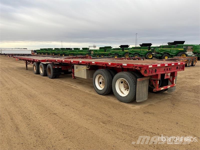 Lode King 28 ft Super B-Train Pup Flatbed Trailer Lavaperävaunut