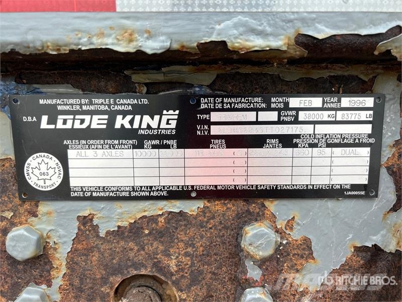 Lode King 28 ft Super B-Train Lead Grain Trailer مقطورة حبوب