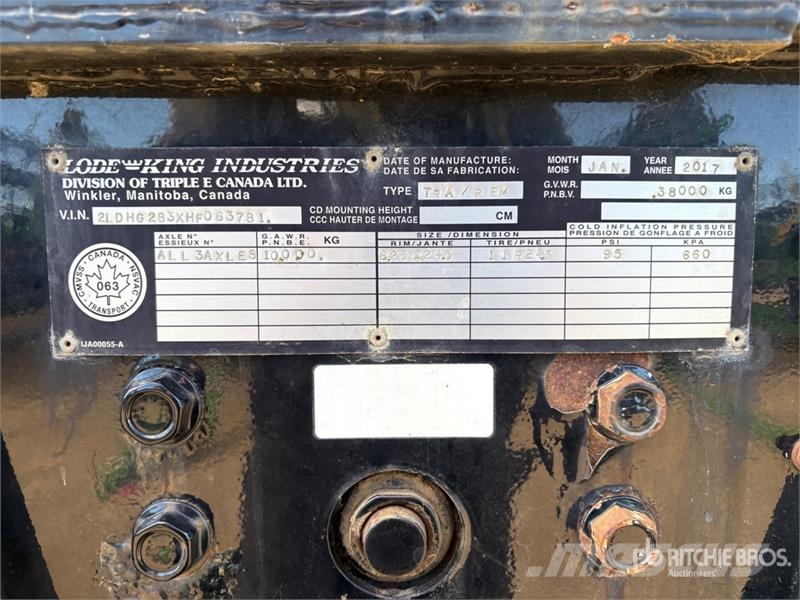 Lode King 28 ft Super B-Train Lead Belly Grain Trailer Remorci pentru cereale / siloz