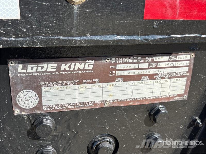 Lode King 28 ft Super B-Train Lead Grain Trailer Carri per la granella