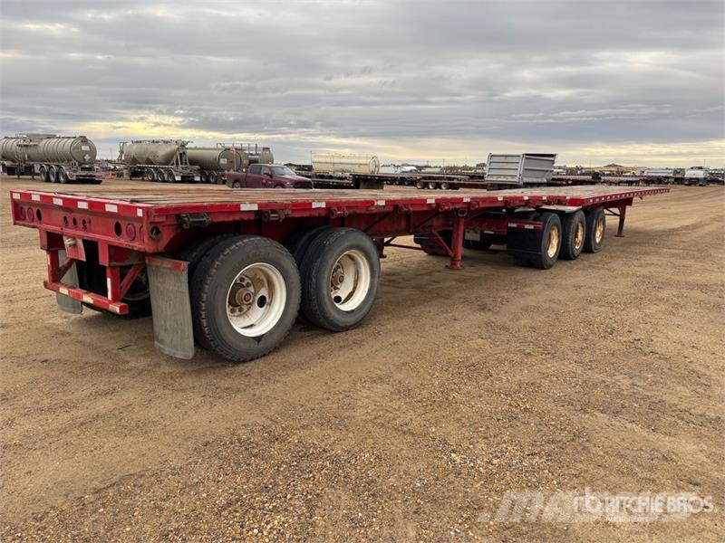 Lode King 28 ft Super B-Train Pup Flatbed Trailer Lavaperävaunut