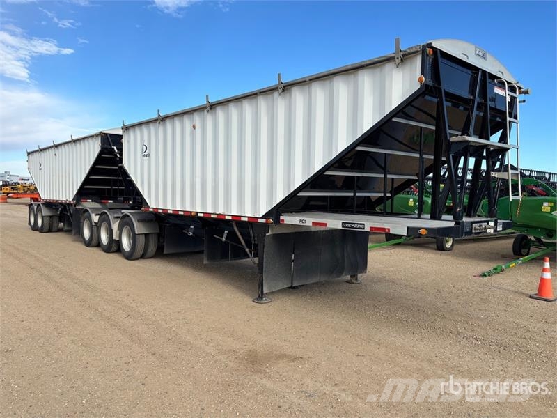 Lode King 28 ft Super B-Train Lead Belly Grain Trailer Remorci pentru cereale / siloz