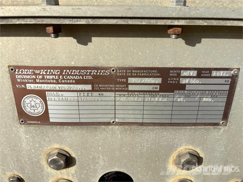 Lode King 28 ft Tri/A Super B-Train Lead Grain Trailer Getreideanhänger