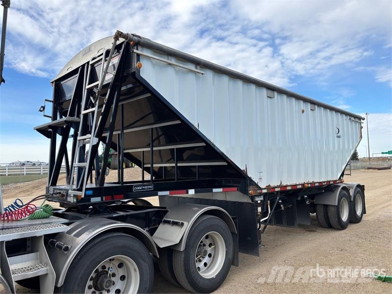 Lode King 30 ft Super B-Train Pup Belly Grain Trailer Remorci pentru cereale / siloz