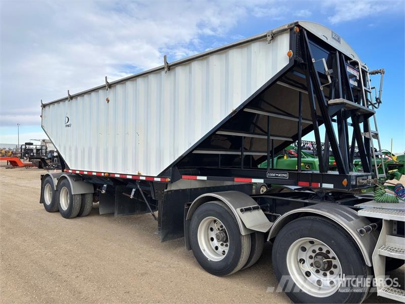 Lode King 30 ft Super B-Train Pup Belly Grain Trailer Remorci pentru cereale / siloz
