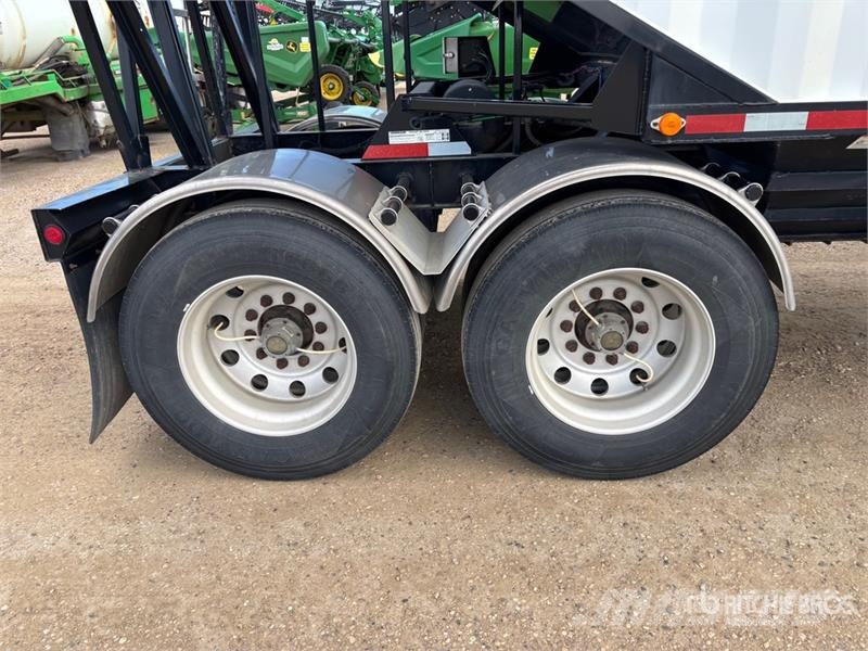 Lode King 30 ft Super B-Train Pup Belly Grain Trailer Remorci pentru cereale / siloz