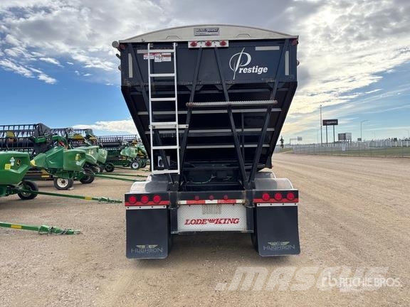 Lode King 30 ft Super B-Train Pup Belly Grain Trailer Remorci pentru cereale / siloz