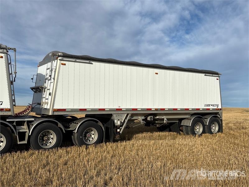 Lode King 30 ft T/A Super B-Train Pup Grain Trailer Transbordeur